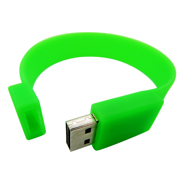 Silicone wristband USB flash drives