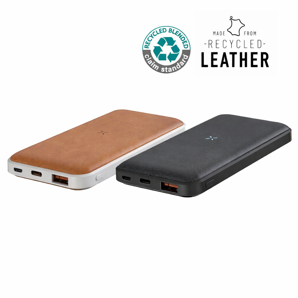 Recycled Leather 10000mAh PD Powerbank