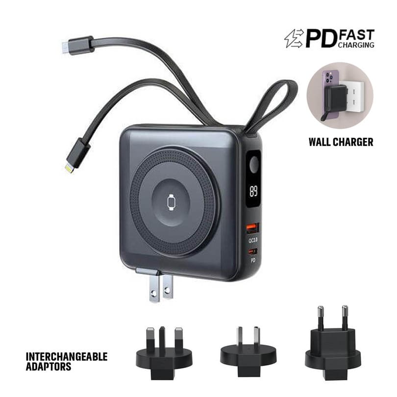 6-in-1 10000mAh Universal Powerbank & Charger