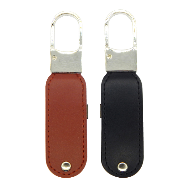 Metal and leather USB flash drives